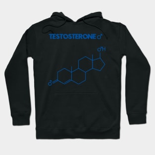 Testosterone male Hormone Chemical Structure Hoodie